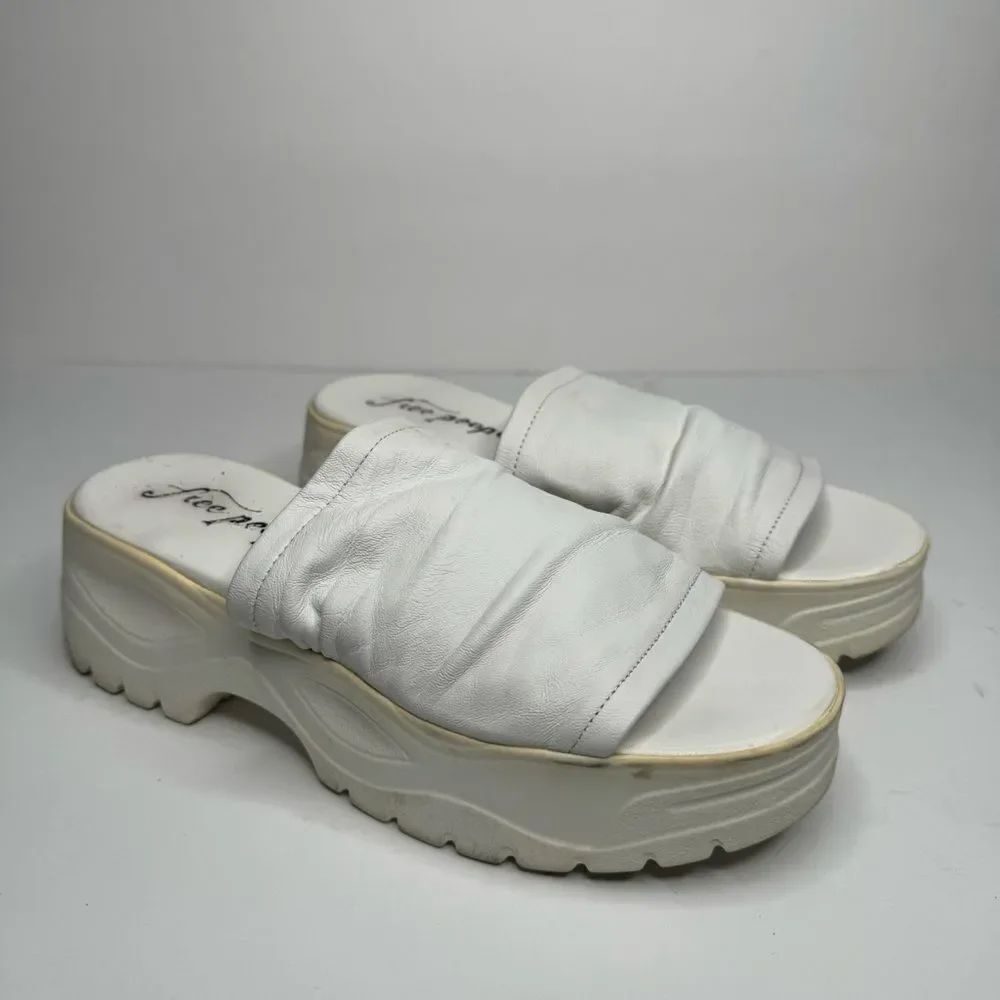 Free people poolside slide sandals size 39